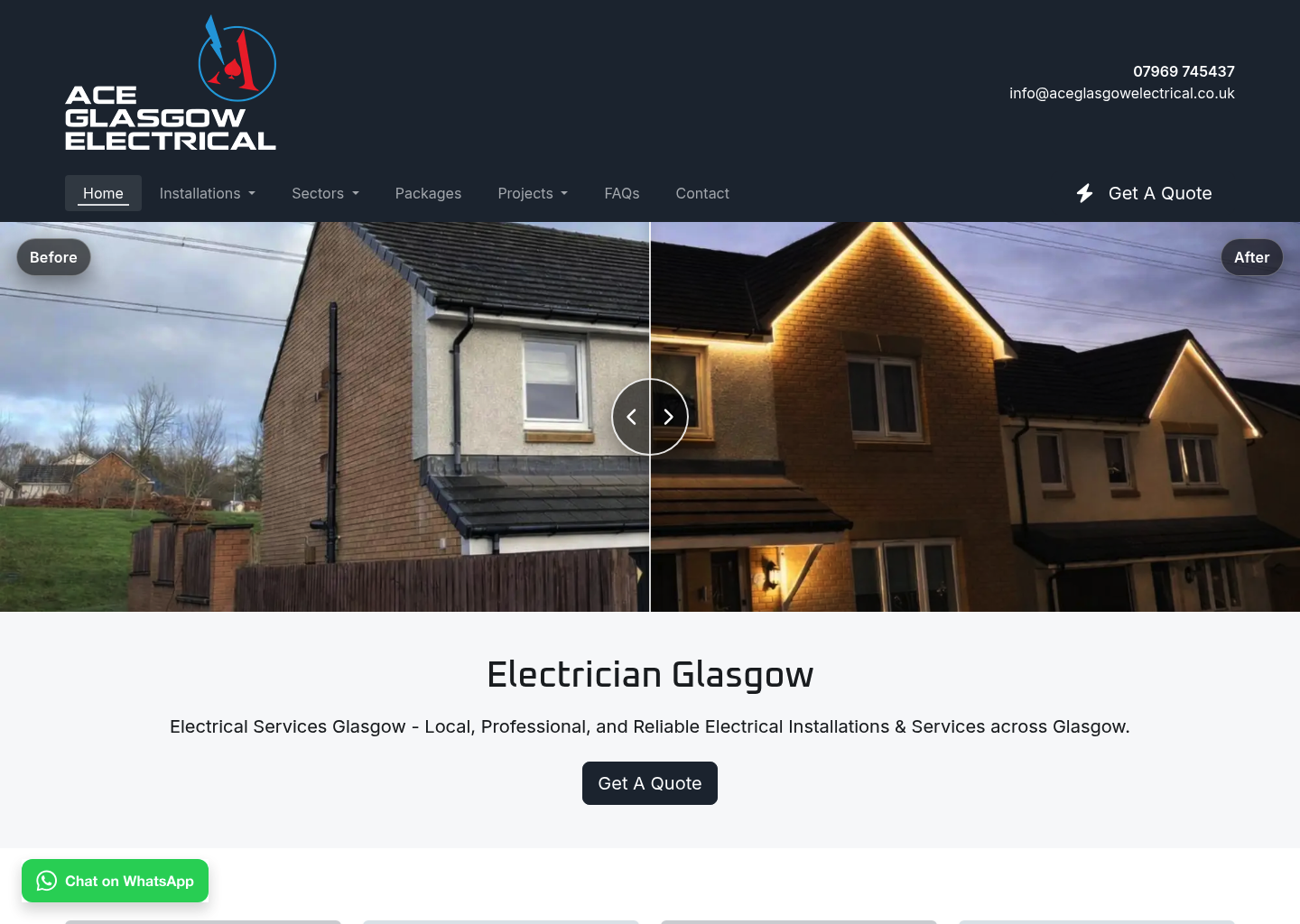 ACE Glasgow Ltd website preview
